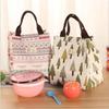 Cartoon Functional Pattern Cooler Lunch Box Bag Portable Insulated Canvas Lunch Bag Thermal Food Picnic Lunch Bags for Women Kid
