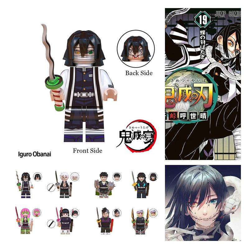 Slayer Assembled Demon Building Blocks Iguro Obanai Kanroji Mitsuri Puzzle Toy