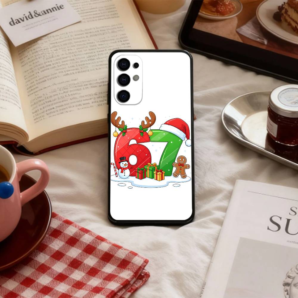 67 S-Six S-Seven Meme A-Aesthetics   Phone Case For Samsung S 25,24,23,22,30,21,10,9,Ultra,Plus,Lite,FE,4,5 G Soft Black Case