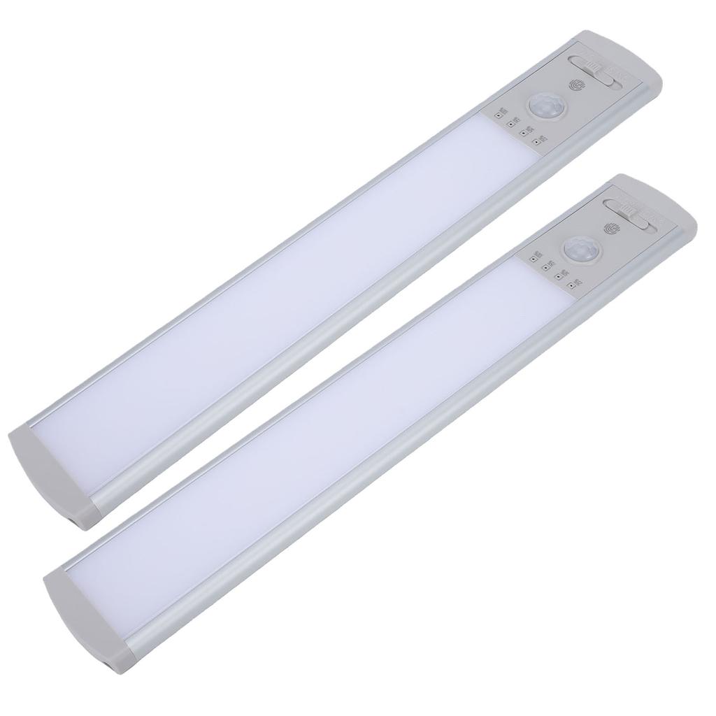 2 Pack Under Cabinet Lighting Wireless Motion Sensor Magnetic Closet Light for Kitchen Stairs