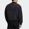adidas Originals Clover Plaid Logo Print Reversible Zip-Up Cotton Jacket Men Jackets Black HY7276