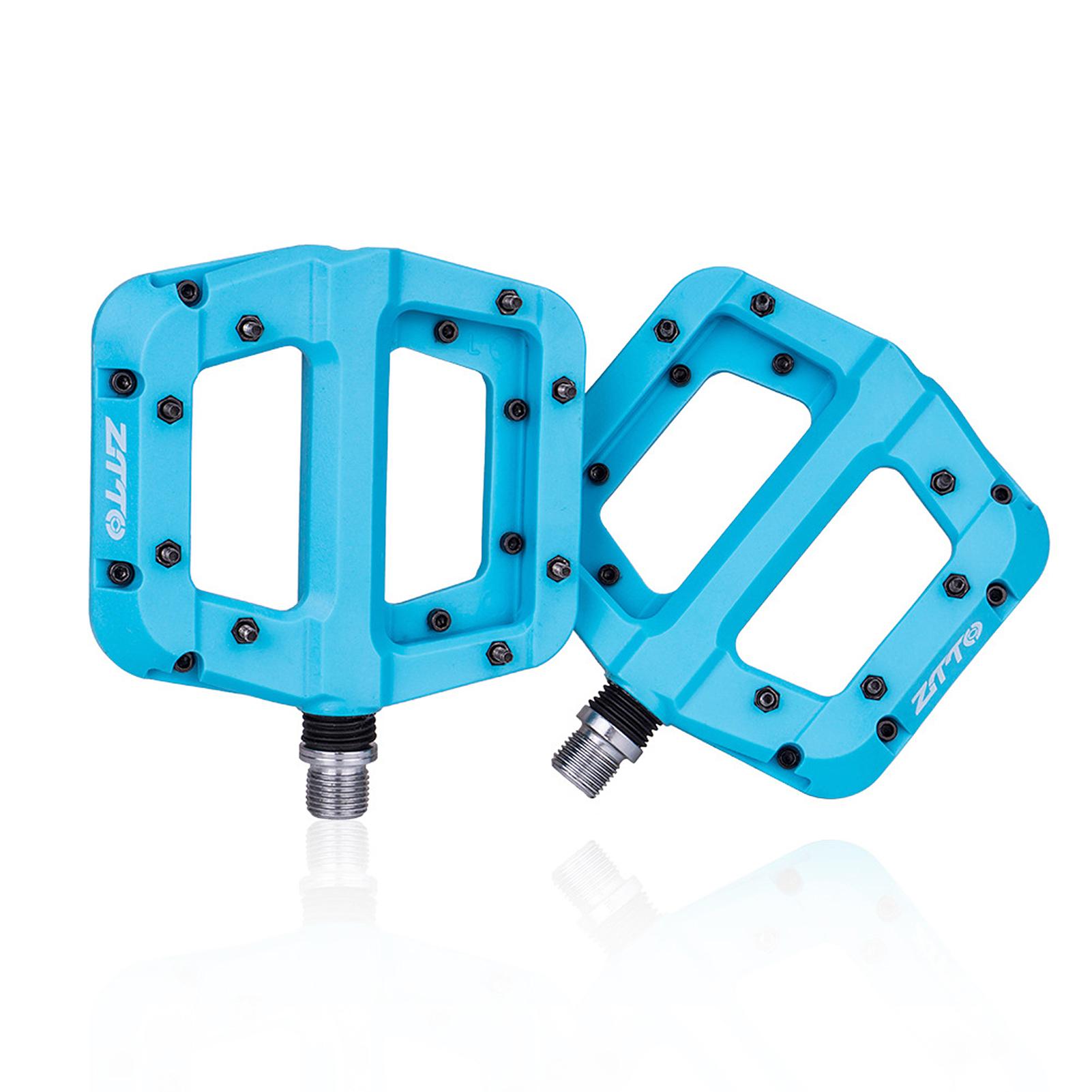 

Педали для велосипеда MTB Нескользящие педали для горного велосипеда Платформа для велосипеда Плоские педали 9/16 дюймов синий