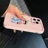 For iPhone 17 16 15 14 13 12 11 Pro Max Case Cute and Stylish Pink Bear Design Cover For iPhone XS Max XR X 7 8 Plus 16E Fundas