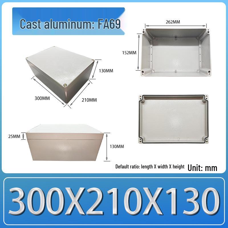 IP66 Outdoor Explosion-Proof Waterproof Aluminum Junction Box with Customizable Terminal Button Holes