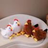 30-40cm Kawaii Rooster Cock Doll Simulation Chicken Plush Toy Soft Stuffed Animal Poultry Chicken Pillow Birthday Gifts For Kids