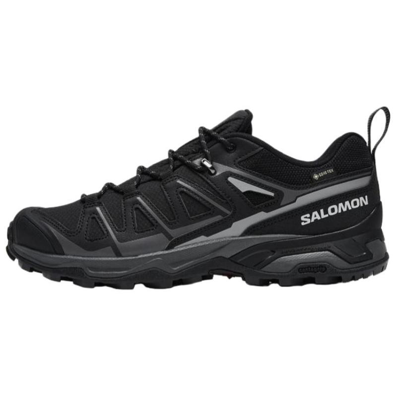 SALOMON X Ultra Pioneer 2 GTX Shock Absorbers Waterproof And Breathable Grip Low top Mountaineering Shoes Men's Black Sneakers 475863