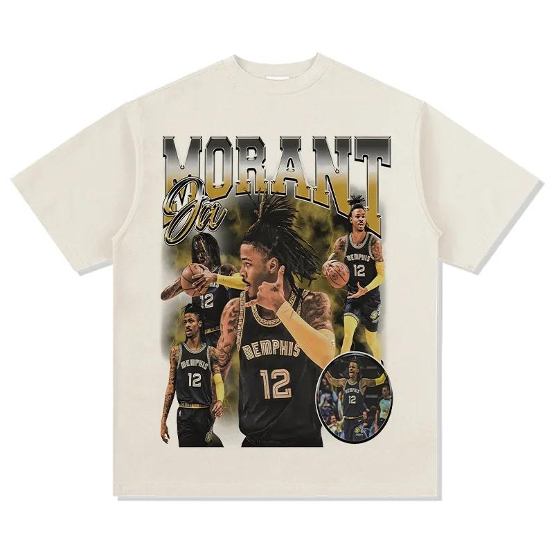 Oversized Unisex T Shirts US Street Basketball Printed Short Sleeve HipHop Y2K Tees Commute Casual Oneck Tops Cool Boy Tshirts