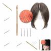5pcs/set Durable Ventilating Needles Golden Wig Making Kit Wig Accessories Lace Wig Needles  DIY