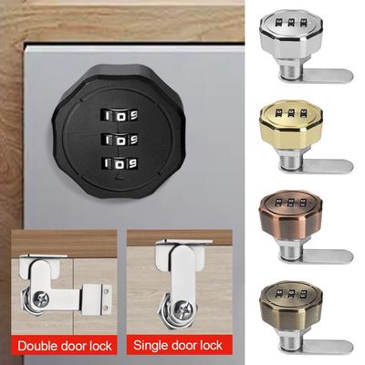 Home Zinc Alloy Cabinet Mailbox Cupboard Drawer Password Locker Combination Lock 3 Digital Code