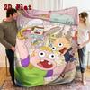 Clarence animated series 2D Flat Pattern Flannel Blanket High quality All Seasons Warmth and Comfort Perfect for Christmas Gifts.PMT0914410