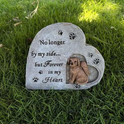 Piedra Conmemorativa para Perro Resina Lápida para Cachorro Jardín Lápida para Mascota Piedra Conmemorativa Exterior Regalo por Pérdida de Mascota para Dueños de Perro