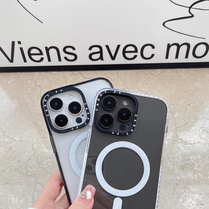 Premium Magnetic Case Compatible with iPhone 12/13/14/15 Pro/16 Pro Max - Trendy, Durable, Anti-fall Design