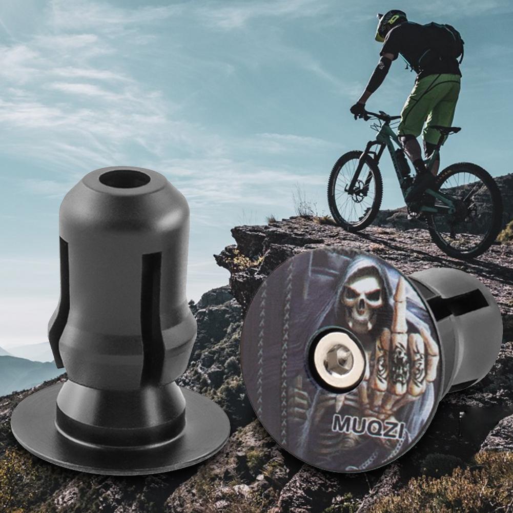 2Pcs Bike Handlebar End Plugs Lightweight MTB Bike Handlebar Grips Plugs Caps Bicycle Handlebar Grip Cover Bicycle Accessories