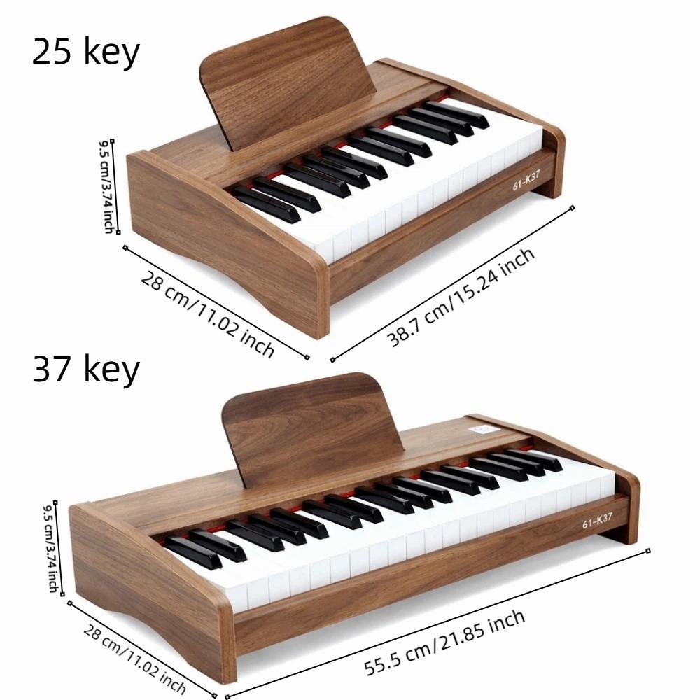 2537 Tasten Kinderklavier Berührungsempfindlich 22 mm Standardtastatur Elektronische Klaviertastatur Holz Professionelles Mini-Klavier
