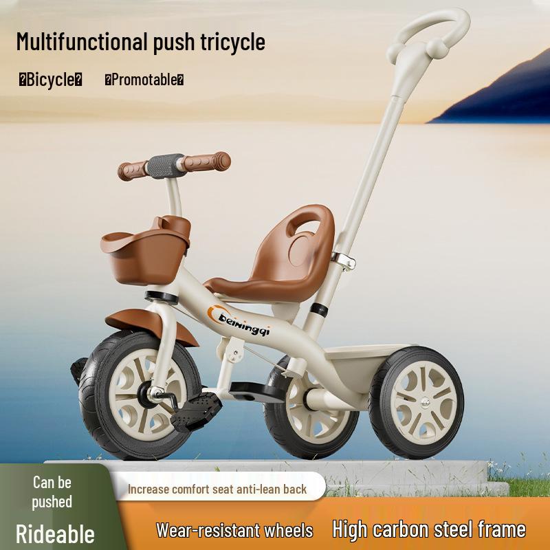 Children's Tricycle & Stroller: Infant Toddler Pedal and Walker