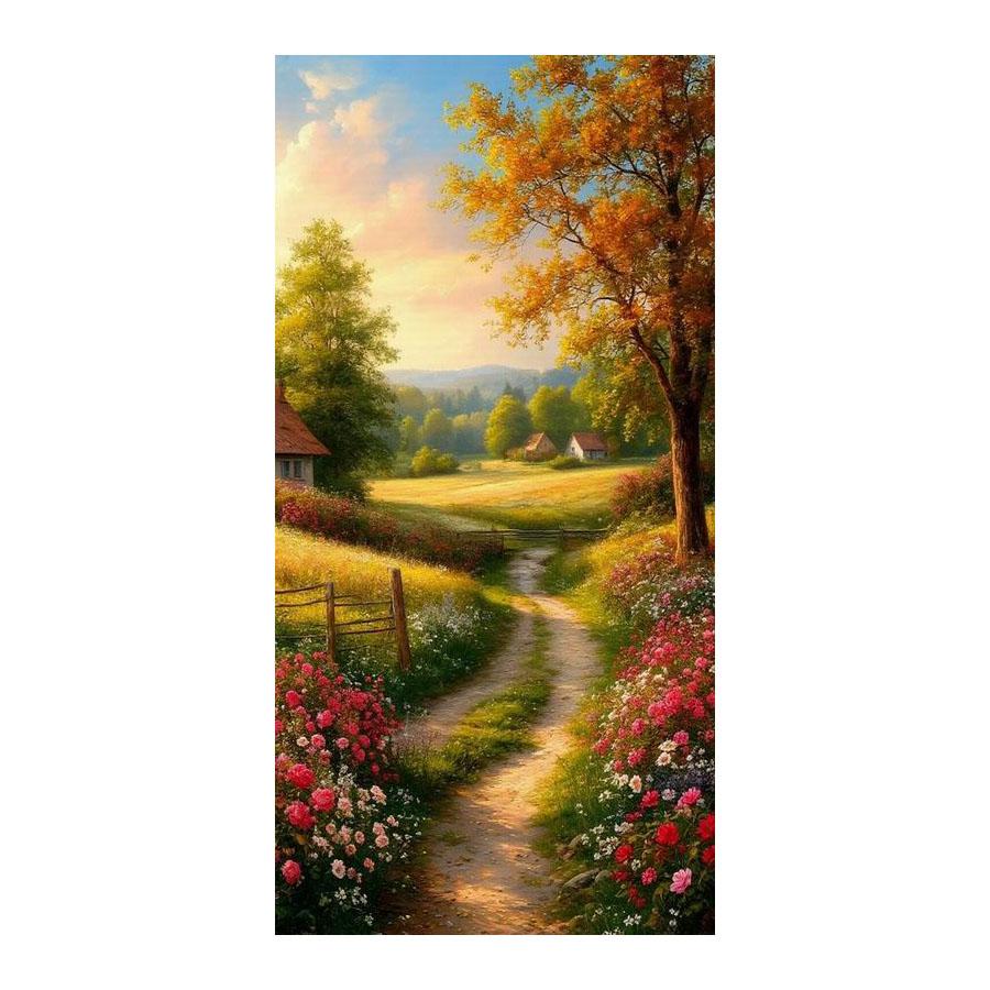 Rural Landscape House Large Size Diamond Painting New Collection Scenery Diy Full Drill Rhinestone Embroidery Mosaic Cross Stitch Kits