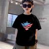 Kid Summer Set Cody Rhodes Wrestling Match Black Short Sleeve Children's T-shirt Set Sports Fashion Boys Girls Tops+Shorts
