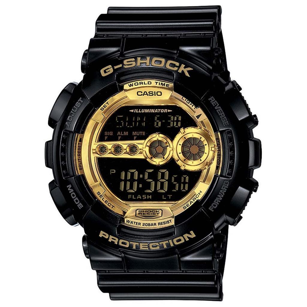 CASIO G-SHOCK Black Gold Series Watch GD-100GB-1DR (same model as GD-100GB-1JF)