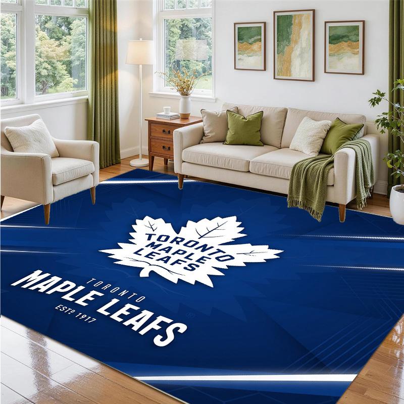 Toronto Maple Leafs Design Kristalfluweel Tapijt Zacht Decoratief Mat voor Slaapkamer Entree