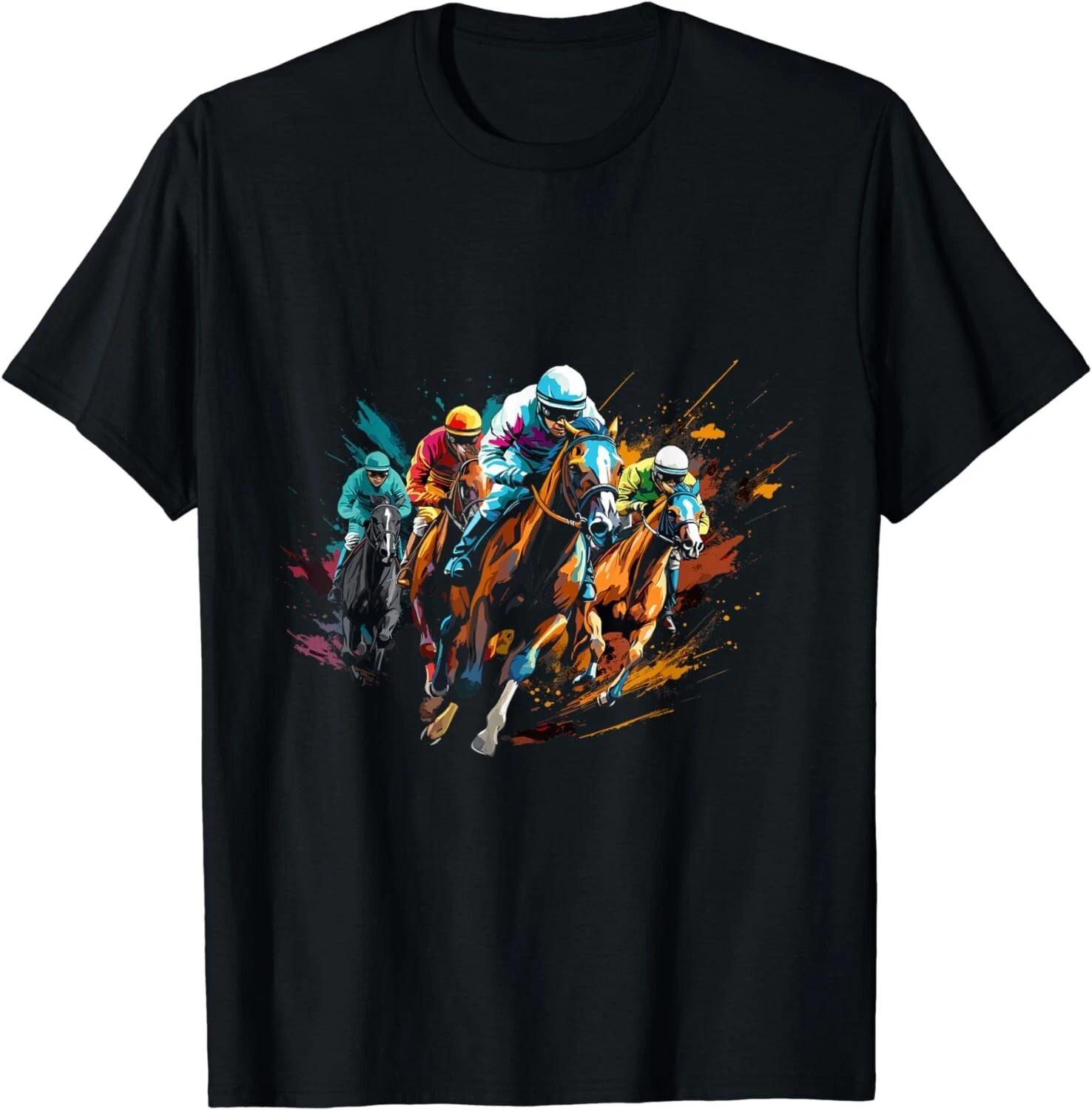 

Jockey Racer Derby Rider Race Track Tee Shirts Gift Unisex T-Shirt 2XL