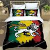 Bob Marley Lion Maple Leaf  Bedding Sets exquisite bed supplies set duvet cover comforter set bedding set luxury birthday gift02