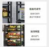 Le Kuai's fourth floor kitchen floor standing multifunctional storage rack, movable small cart, 2nd floor, 2-mesh storage rack, vegetable basket, home