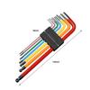 7Pcs Rust-proof Hexagonal Wrench Colorful Flat Ball Opening Wrench Portable Bicycle Hex Key Set