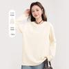 MJ STYLE Women's Loose Fit Pure Cotton Long-Sleeve T-Shirt