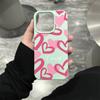 Creative Romantic Heart Phone Case For iPhone 16 15 14 Pro 13 12 11 Max Plus 7 8 Plus XR Shockproof Soft Silicone Cover