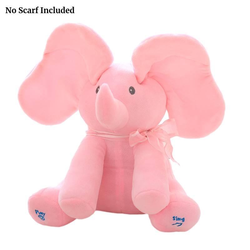 Elephant Plush Toy For Kids Soft And Cuddly Stuffed Animal With Music And Sound