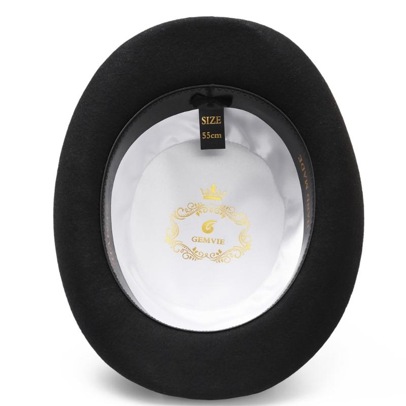 Adult Trilby Hat Breathable British Style Flat Top Hat Adult Festival Party Festival Formal Gathering Fedoras Hat