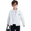 Romon Children's Long Sleeve White Shirt Boys Casual Versatile School Style Spring Autumn 2025 New White 130