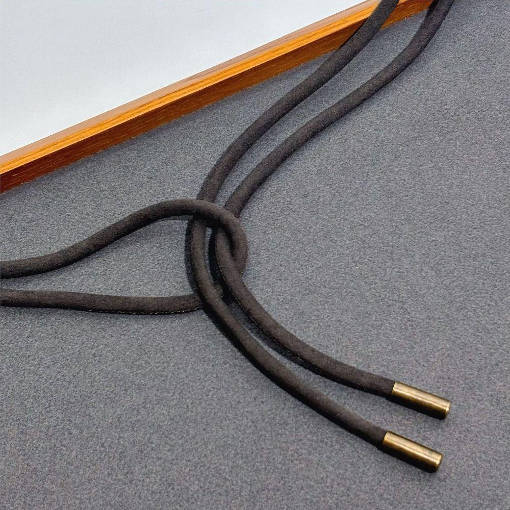 Thin Suede Rope Belt Casual Luxury Design Waist Bag Vintage Retro Waist Cinching Waistband