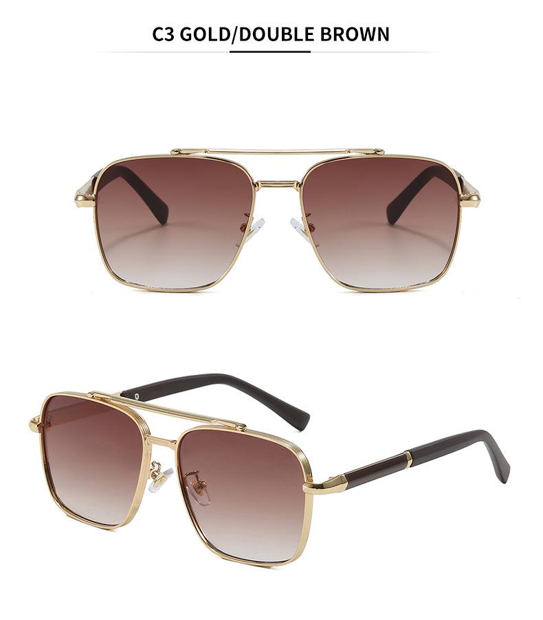 New Men's Fashion Square Frame Driving Sunglasses