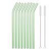 Colorful Glass Straws Reusable Drinking Straw Eco-friendly High Borosilicate Glass Straw Glass Favors Bar Drinkware Tube Party