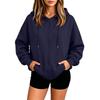 Women's Half Zip Pullover Hooded Sweatshirt for Fall Winter