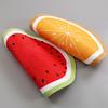 1Pcs Heat Insulation Tableware Mat Round Shaped Placemat Watermelon Pattern Easy Clean Table Decoration for Dining Hall