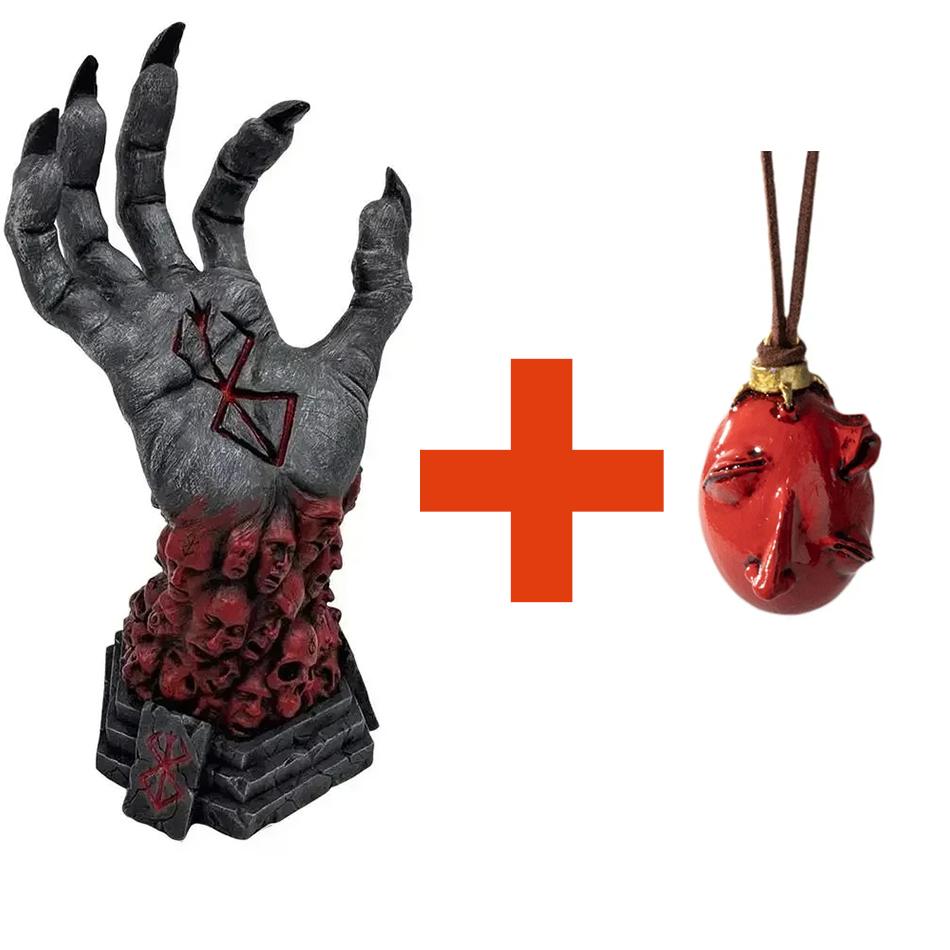 Right Devil'S Hand Rampage Skull Rune Crazy God Death Resin Craft Statue Home Decoration Accessories 1 Pcs For Kids Adults Children's Birthday Gift