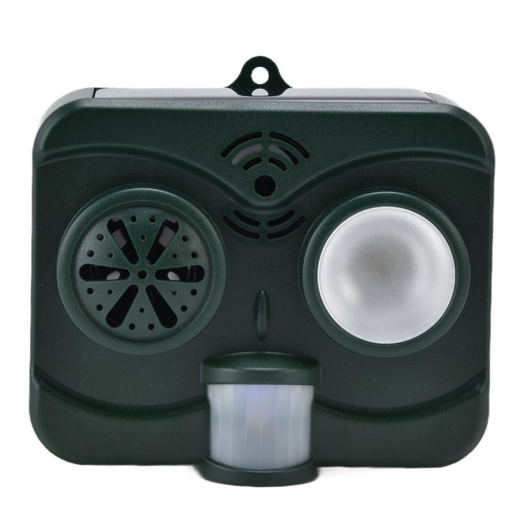 Ultrasonic Animal Repeller Waterproof Solar Bird Repellent Flashing Light for Garden 3.7V