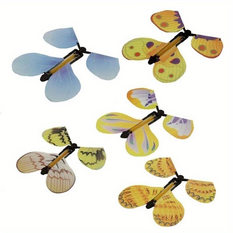 1 Pcs Magic Hand Transformation Fly Butterfly Magic Tricks Props Funny Novelty Surprise Prank Joke Mystical Fun Random Color
