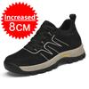 New Men Spring Autumn Invisible Internal Height Increase 8cm Casual Shoes Breathable Youth Unique Sports Mesh Shoes Rubber Sole