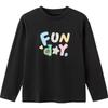 Balabala Girls' Pure Cotton Long Sleeve T-Shirt