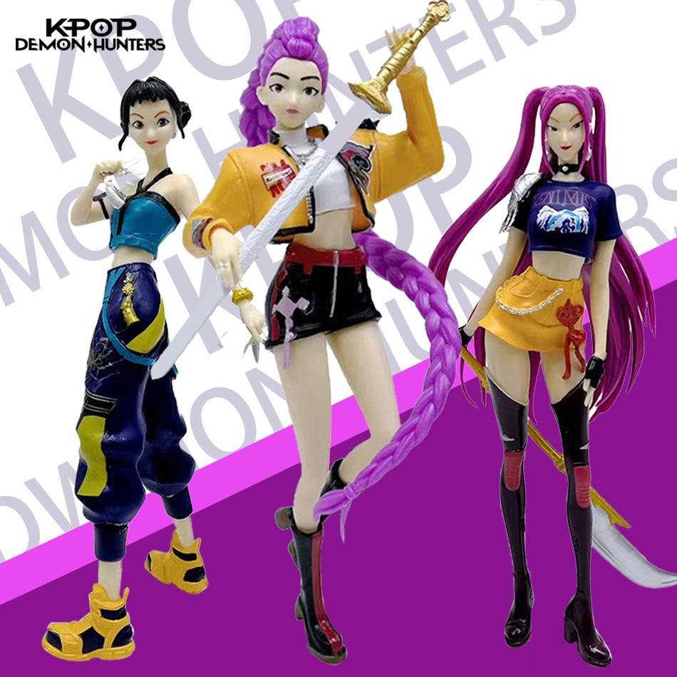 Anime KPop Devil Hunter Doll Toy - Rumi Mira Zoi Characters PVC Model Ornament for Fans Birthday Gift Collectible