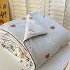Lightweight Knitted Comforter Cute Cartoon Pattern Skin Friendly Thin Summer Quilt Air Conditioner Duvet for Home
