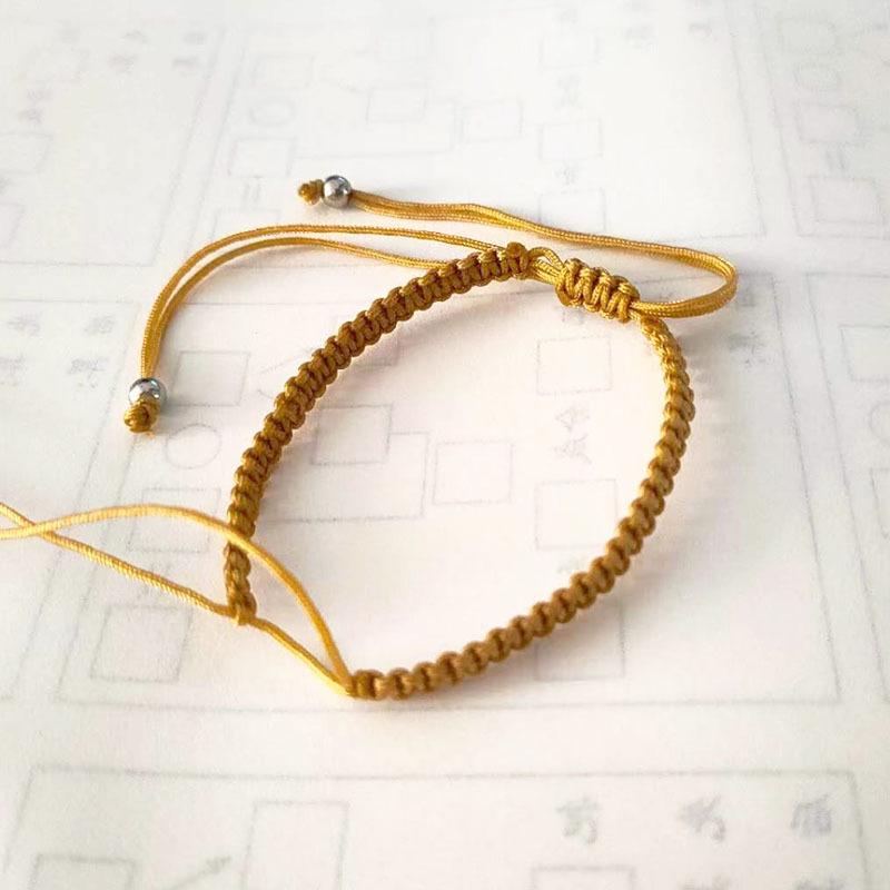 Handmade Agate Engraved Ethnic Children's Bracelet with Square Knot and Family Names