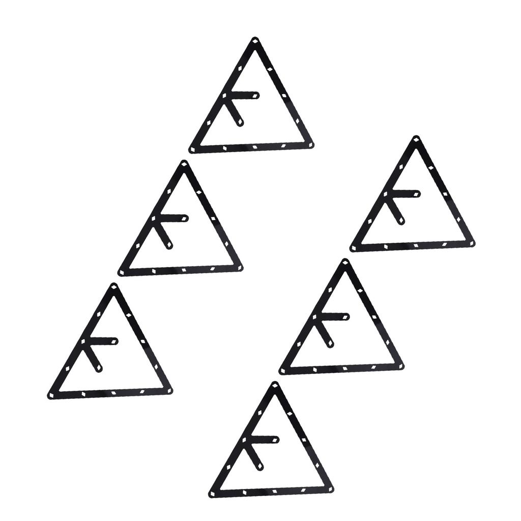 6Pcs Billiard Positioning Paper Secure Fit Billiard Triangle Positioning Sticker for Chinese Black 8 Ball Positioning