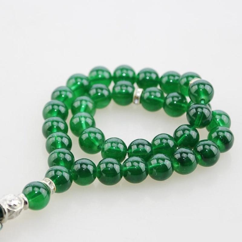 Natural Crystal Beads Necklace with Large 12mm Beads Detail Tassels Chain Gift Everyday Wear for Special Occasion