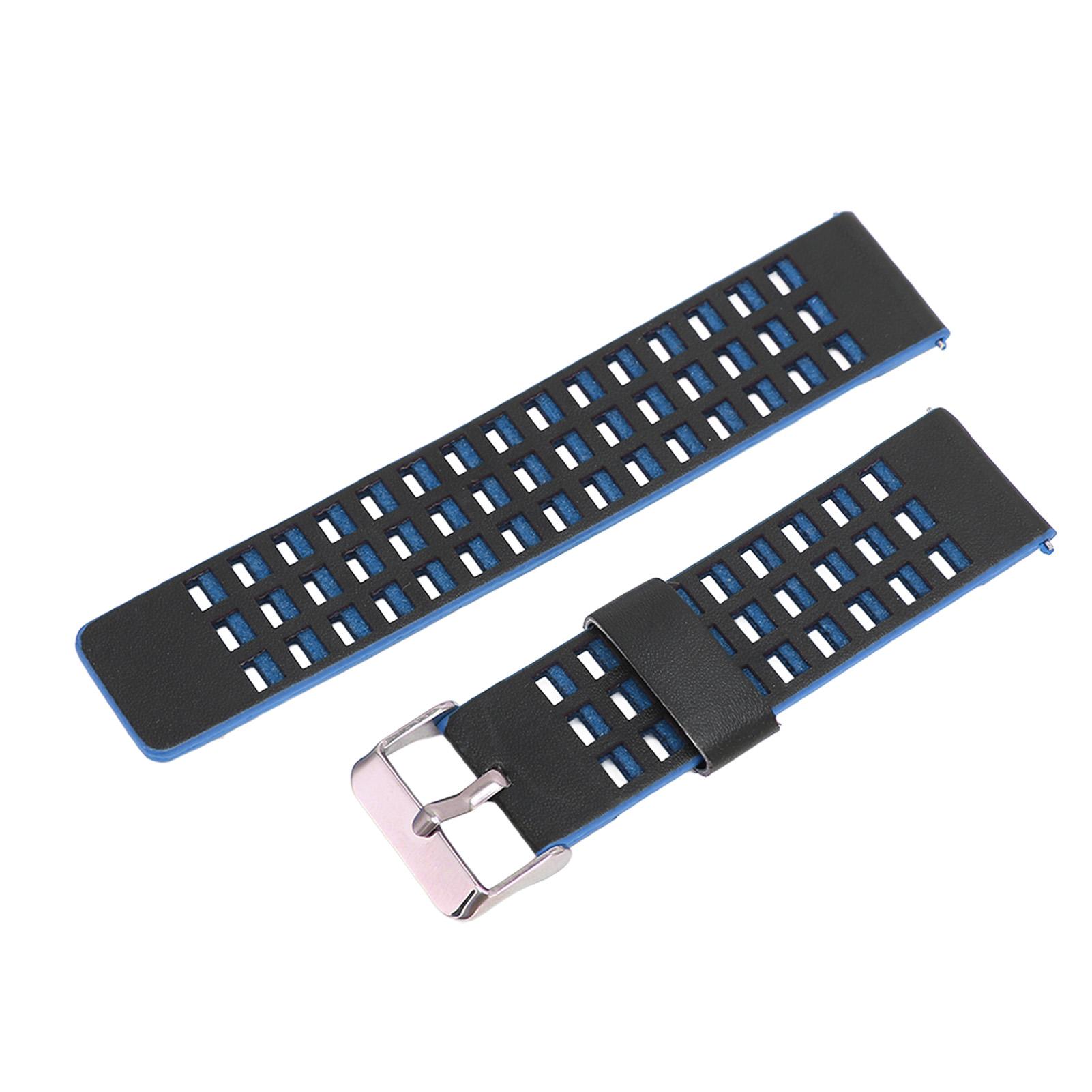 

Кожаный ремешок, совместимый с Realme Watch 2, сменный ремешок для часов 22 мм, браслет синий