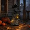 Spooky Witch Light Halloween Lamp Decoration, Gothic Holding Lantern Light, Party Ornaments Battery Powered Decorative for Home Office Porch