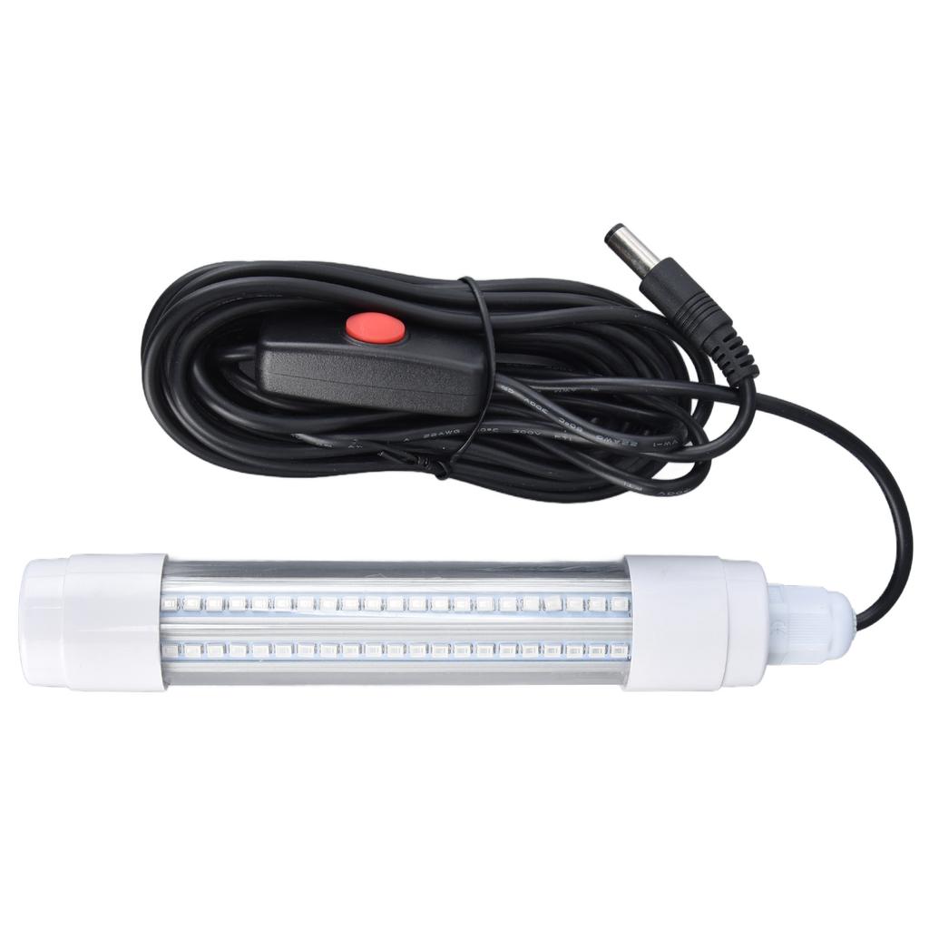 Fishing Light 126 LED IP68 Waterproof 1000lm Submersible Night Fish Finder Lamp 13W AC12‑36V